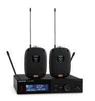 SLX-D+ DUAL WIRELESS SYSTEM WITH 2 SLXD1+ BODYPACK TRANSMITTERS